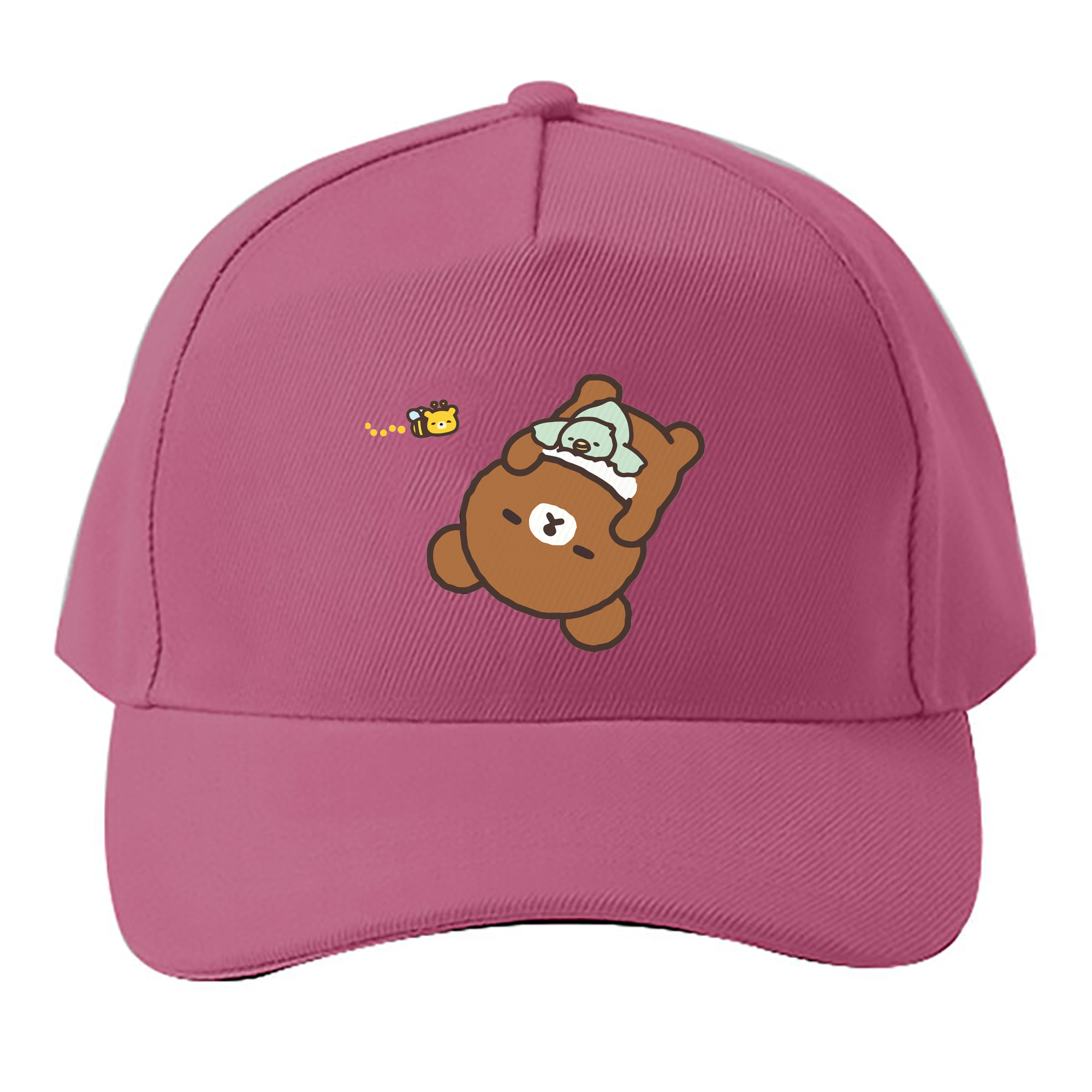 （画像用） リラックマ リラックマ キイロイトリ Rilakkuma Korilakkuma Kiiroitori ベースボールキャップ 綿100％ 男女兼用 帽子 スポーツ